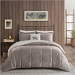 Woolrich Alton 4-Piece Fabric Full/Queen Down Alternative Comforter Set in Gray