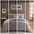 Woolrich Alton 4-Piece Fabric Full/Queen Down Alternative Comforter Set in Gray