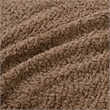 Woolrich Burlington Contemporary Solid Berber Fabric Full/Queen Blanket in Brown