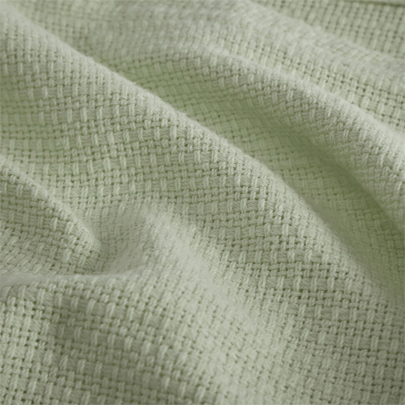 Madison Park Freshspun Contemporary Lightweight Cotton King Blanket in Mint