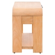 INK+IVY Jameson 1 Drawer Mid-Century Wood Waterfall Nightstand in Natural
