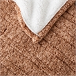True North by Sleep Philosophy Contemporary Fabric Heated Throw in Brown