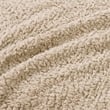 Woolrich Burlington Contemporary Solid Berber Fabric Full/Queen Blanket in Tan