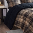 Woolrich Alton 4-Piece Fabric Full/Queen Down Alternative Comforter Set in Brown