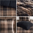 Woolrich Alton 4-Piece Fabric Full/Queen Down Alternative Comforter Set in Brown