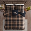 Woolrich Alton 4-Piece Fabric Full/Queen Down Alternative Comforter Set in Brown