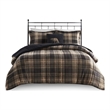 Woolrich Alton 4-Piece Fabric Full/Queen Down Alternative Comforter Set in Brown