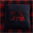 Woolrich Alton 4-Piece Fabric King Down Alternative Comforter Set in Red/Black