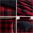 Woolrich Alton 4-Piece Fabric King Down Alternative Comforter Set in Red/Black