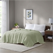 Madison Park Freshspun Contemporary Lightweight Cotton Full/Queen Blanket - Mint