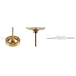 INK+IVY Lumivive Modern Mercury Glass/Iron Table Lamp in Gold
