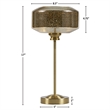 INK+IVY Lumivive Modern Mercury Glass/Iron Table Lamp in Gold
