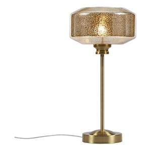 ink+ivy lumivive modern mercury glass/iron table lamp in gold
