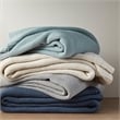 INK+IVY Bree Knit Contemporary Acrylic Fabric Full/Queen Blanket in Blue