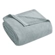 INK+IVY Bree Knit Contemporary Acrylic Fabric Full/Queen Blanket in Blue