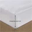 Beautyrest Cool Touch Contemporary Fabric Queen Heated Mattress Pad in White