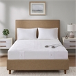 Beautyrest Cool Touch Contemporary Fabric Full Heated Mattress Pad in White