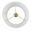 Hampton Hill Zirconia Modern Glass/Polyester Faceted Table Lamp in Green/White