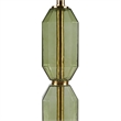 Hampton Hill Zirconia Modern Glass/Polyester Faceted Table Lamp in Green/White
