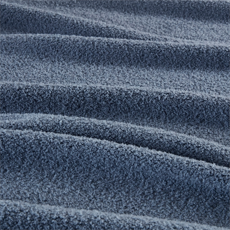 Beautyrest Dream Soft Faux Feathersoft Fabric Full/Queen Blanket in Navy