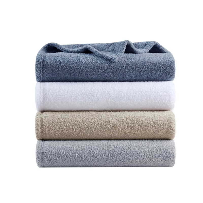 Beautyrest Dream Soft Faux Feathersoft Fabric Blanket in Taupe