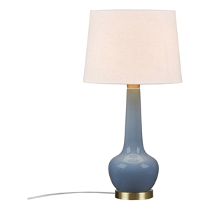 hampton hill zazie transitional ceramic genie table lamp