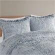 Intelligent Design Malea 3-Pc Fur Fabric King/Cal King Comforter Mini Set - Gray