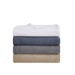 Clean Spaces Gauze Contemporary Lightweight Cotton Full/Queen Blanket in Tan