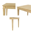 Martha Stewart Bella Farmhouse Solid Wood Parsons Dining Table in Natural