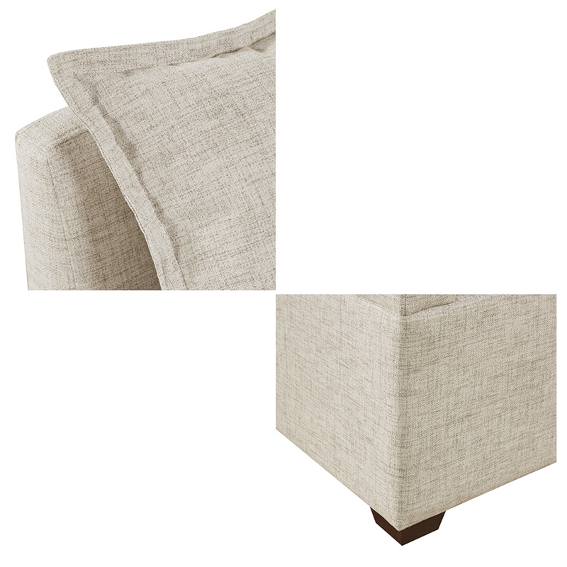 INK+IVY Molly Modern Woven Fabric Upholstered Modular Corner Chair in Tan