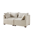 INK+IVY Molly Modern Woven Fabric Upholstered Modular Corner Chair in Tan