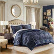 Olliix Croscill Classics Galleria Cal King Comforter Set Polyester in Navy