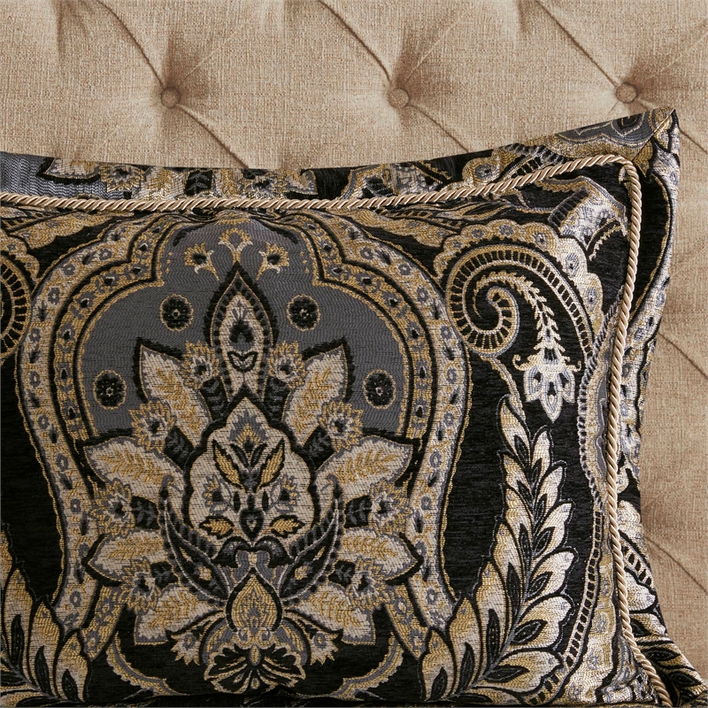 Olliix Croscill Classics Julius Queen Comforter Set Polyester in Black