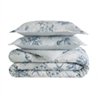 Olliix Harbor House Botanical Full/Queen Duvet Cover Set Cotton in Navy/Blue