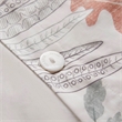 Olliix Harbor House Botanical Full/Queen Duvet Cover Set in Terracotta/Linen