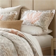 Olliix Harbor House Botanical Full/Queen Duvet Cover Set in Terracotta/Linen