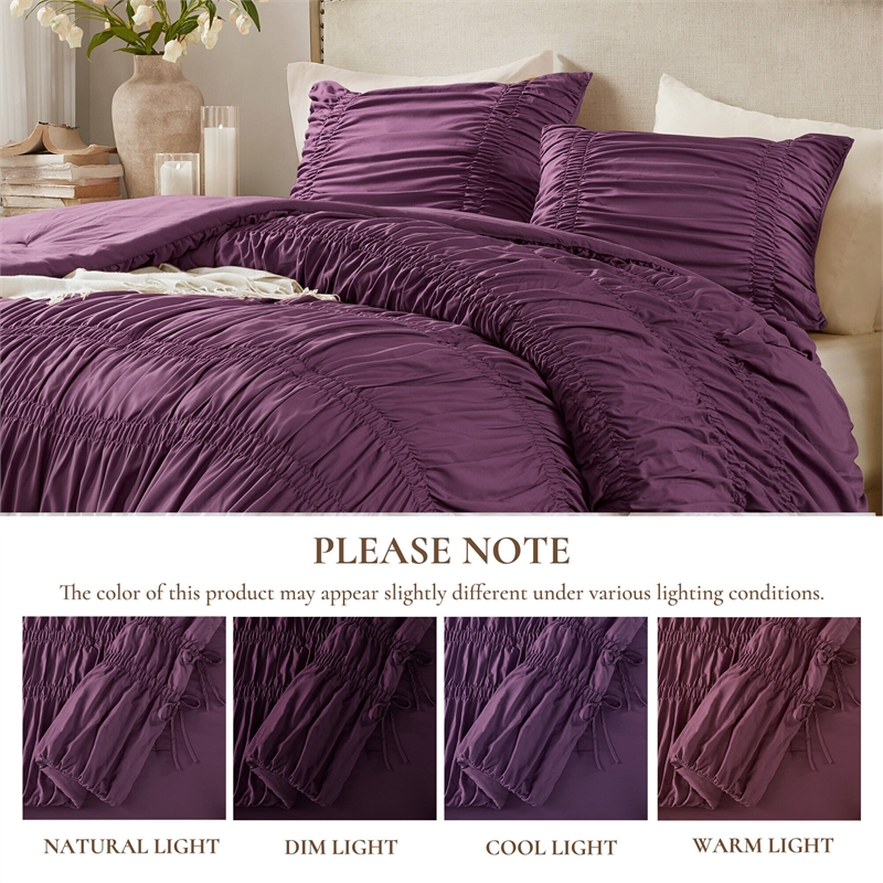 Olliix 510 Design Mia Twin/Twin XL Comforter Set Microfiber in Purple