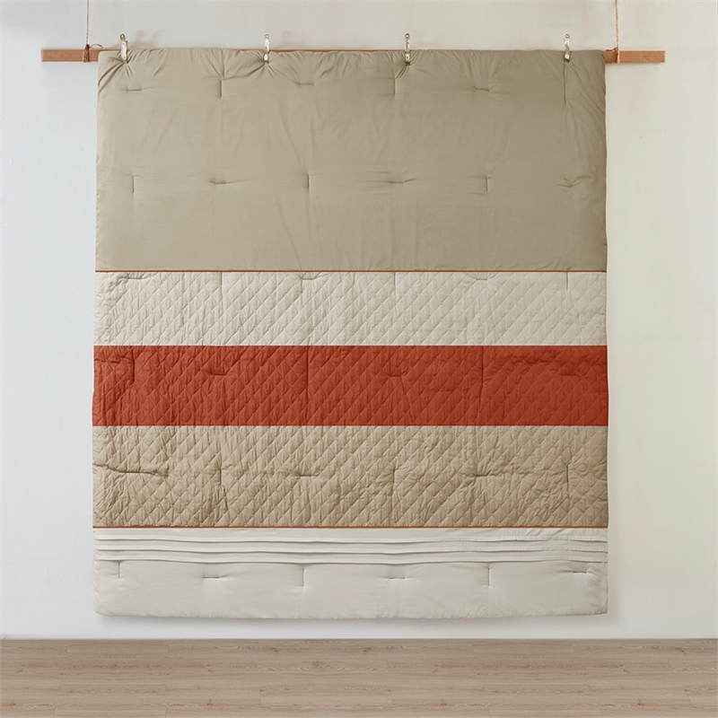 Olliix Madison Park Jenson Queen Comforter Set Polyester in Spice