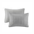 Olliix Madison Park Royce Queen Comforter Set Polyester in Grey
