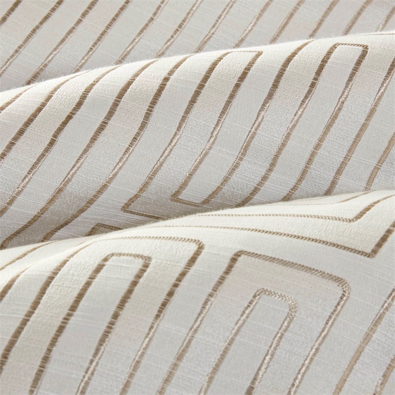 Olliix Madison Park Royce Queen Comforter Set Polyester in Ivory