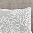 Olliix Madison Park Veronica King/Cal King Comforter Mini Set in Warm Grey/White