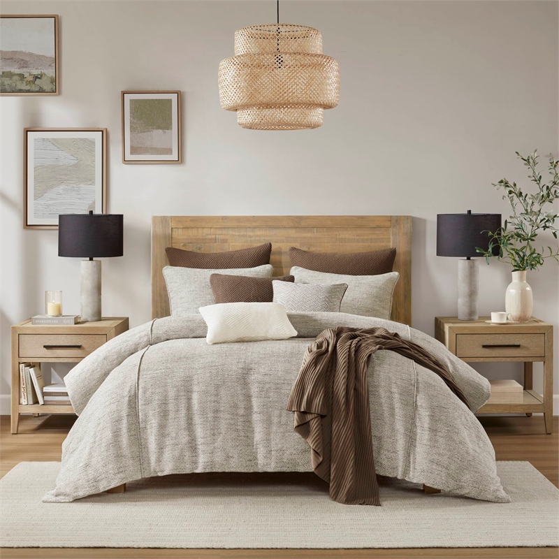 Olliix Madison Park Signature Chapman Queen Comforter Set in Nuetual Ivory