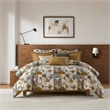 Olliix Madison Park Signature Cirque Queen Comforter Set Cotton in Gold