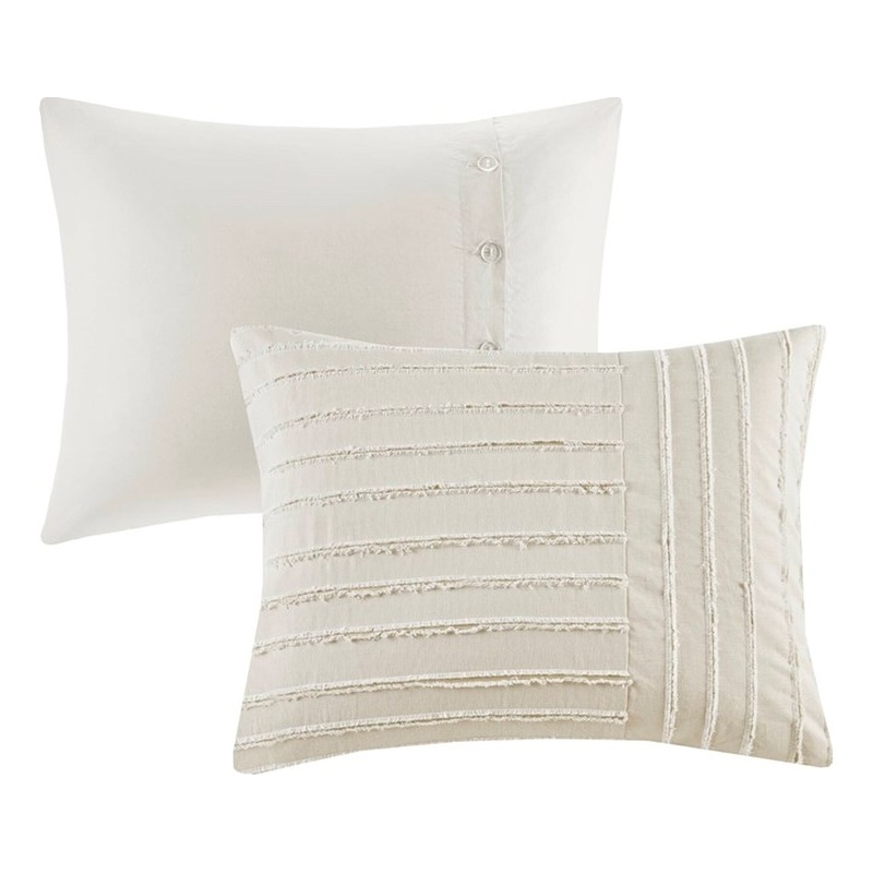 Olliix Madison Park Signature Essence Queen Comforter Set Cotton in Ivory