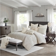 Olliix Madison Park Signature Essence Queen Comforter Set Cotton in Ivory