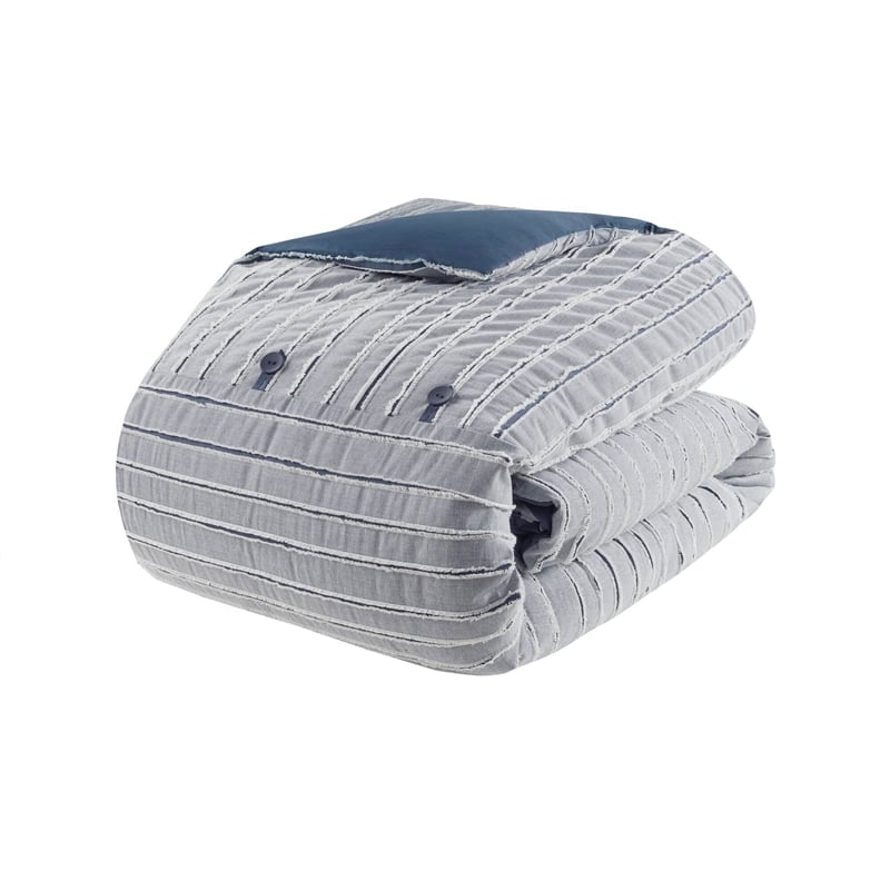 Olliix Madison Park Signature Essence Queen Comforter Set Cotton in Blue