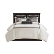 Olliix Madison Park Signature Jarvis Queen Comforter Set in Black/White