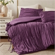 Olliix 510 Design Mia Queen Comforter Set Microfiber in Purple