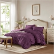 Olliix 510 Design Mia Queen Comforter Set Microfiber in Purple