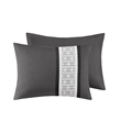Olliix 510 Design Powell Queen Comforter Set Polyester in Dark Grey